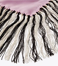 Porcelain Floral Silk Square Scarf