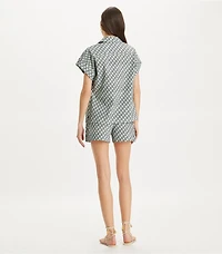 Printed Cotton Poplin Short