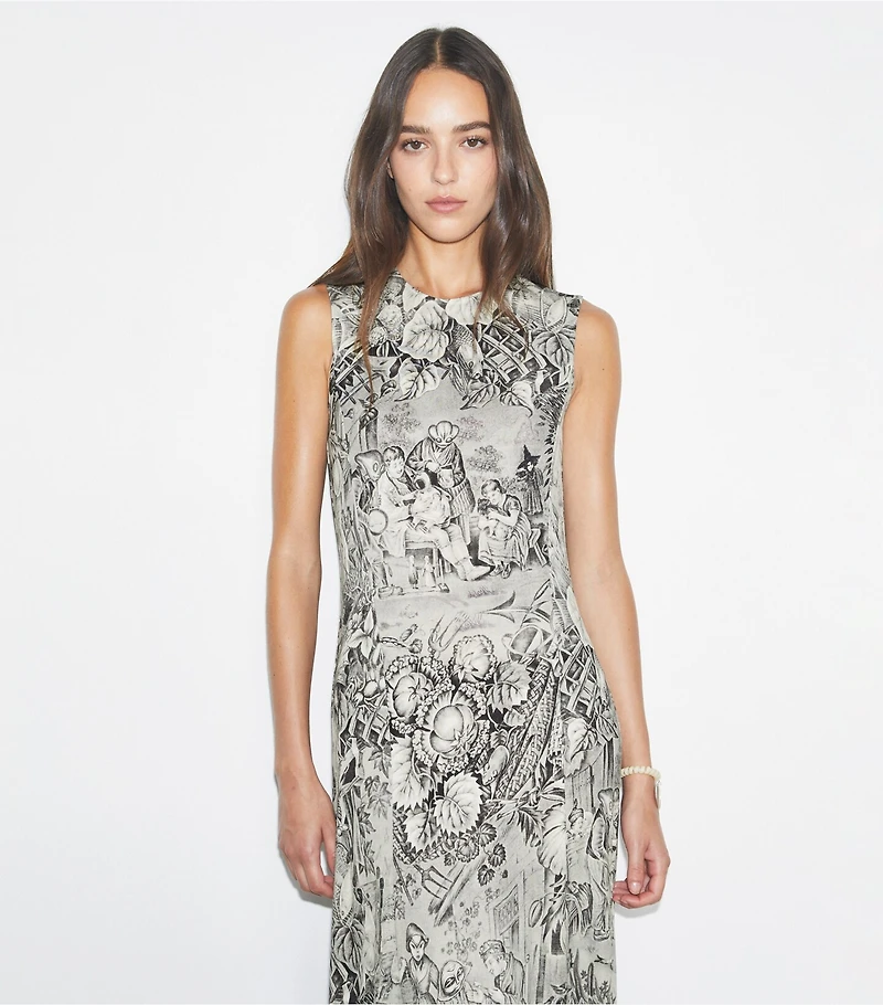 Printed Jersey Dress