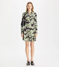 Printed Jersey Polo Dress