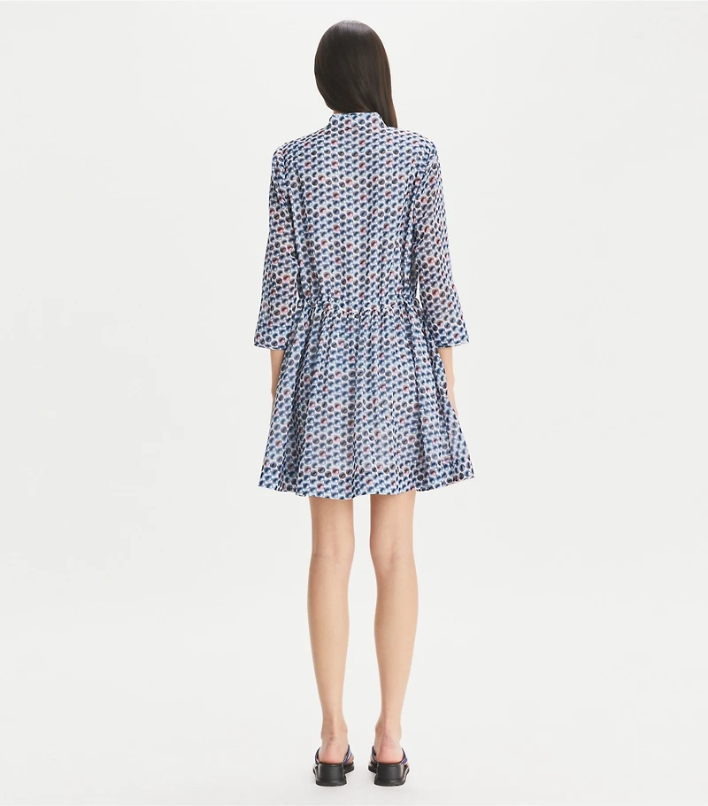 Printed Mini Shirtdress