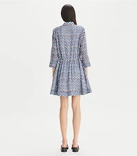 Printed Mini Shirtdress