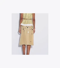 Printed Organza Shell Top