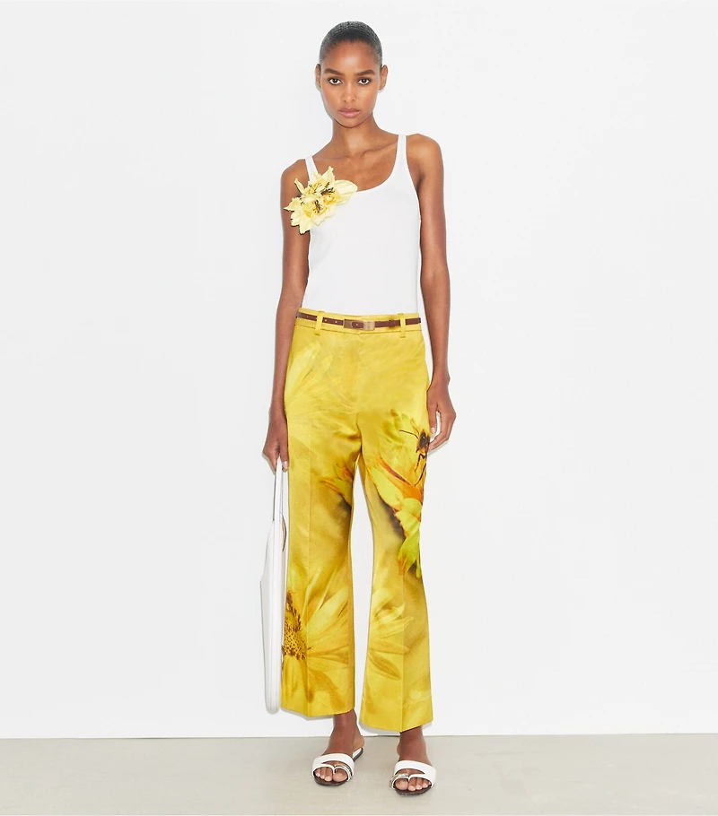 Printed Satin Trouser