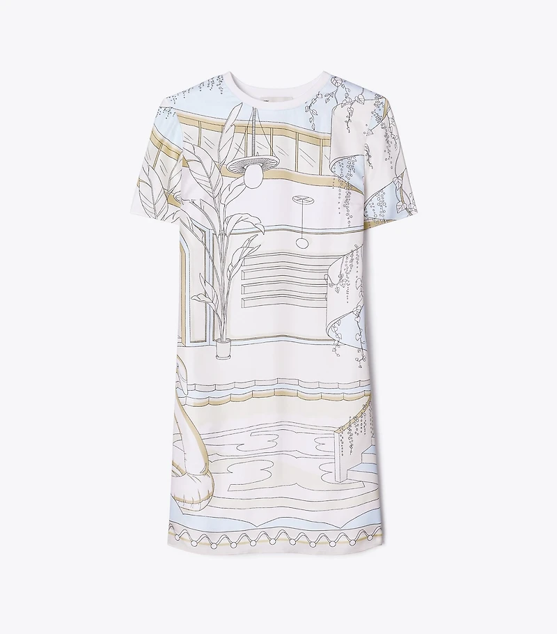 tory burch printed cotton shirt dress Tory Burch Printed silk and cotton shirt dress