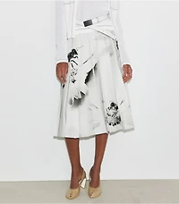 Printed Twill Skirt