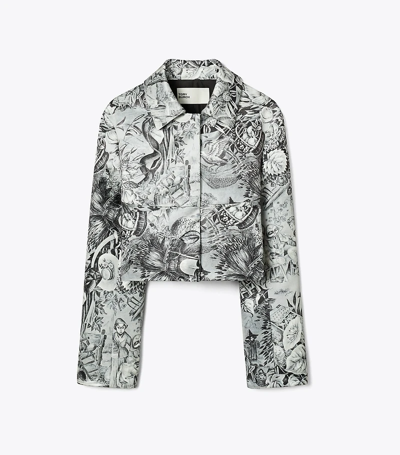 Printed Viscose Blazer