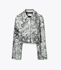 Printed Viscose Blazer