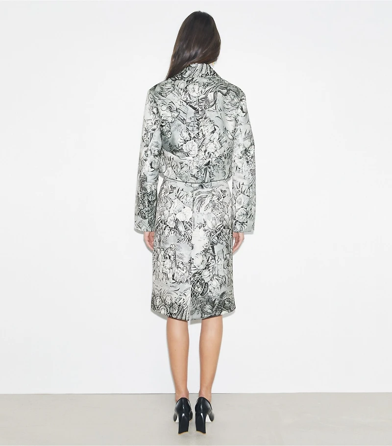 Printed Viscose Blazer