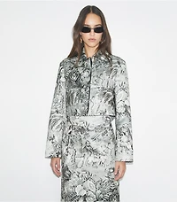 Printed Viscose Blazer