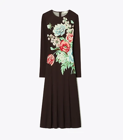 Printed Viscose Jersey Dress