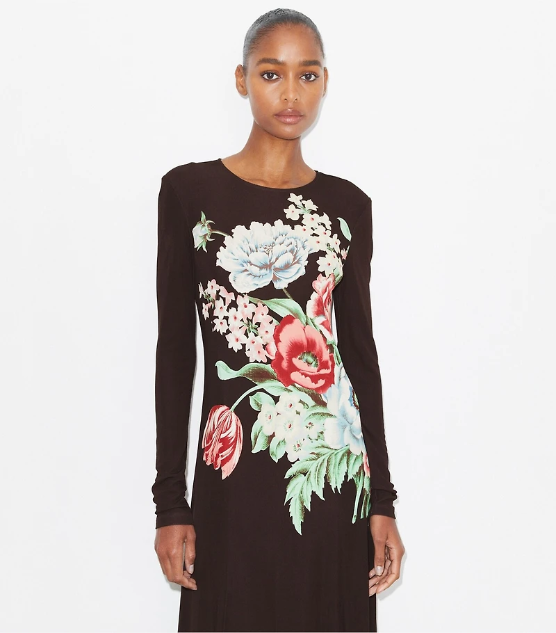 Printed Viscose Jersey Dress