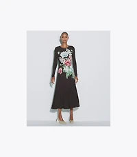Printed Viscose Jersey Dress