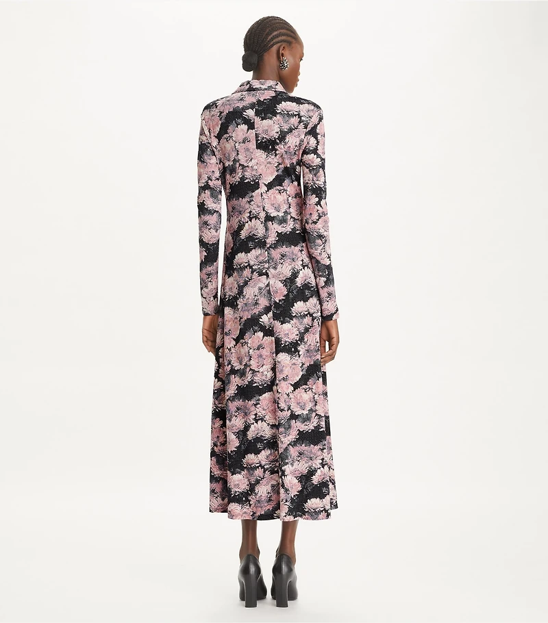 Printed Viscose Polo Dress