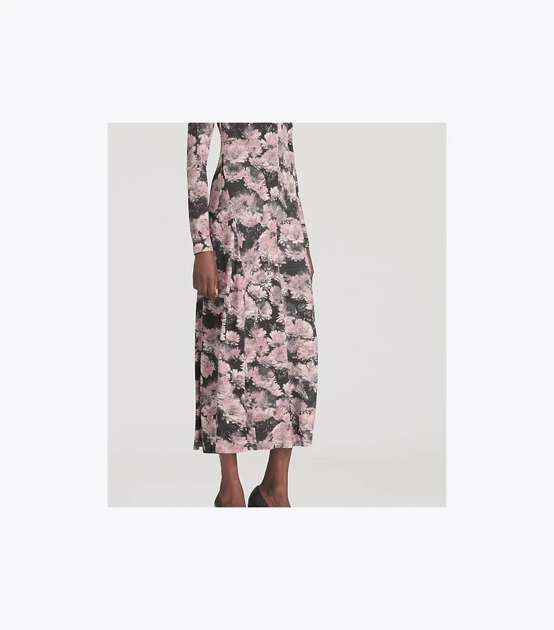 Printed Viscose Polo Dress
