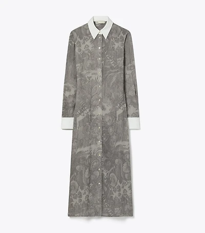 Printed Viscose Shirtdress