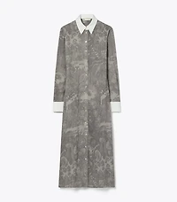 Printed Viscose Shirtdress