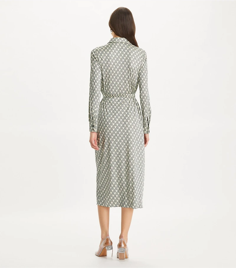 Printed Viscose Shirtdress