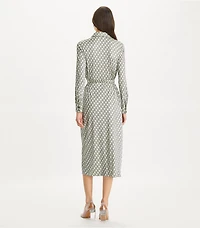 Printed Viscose Shirtdress