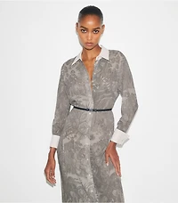 Printed Viscose Shirtdress