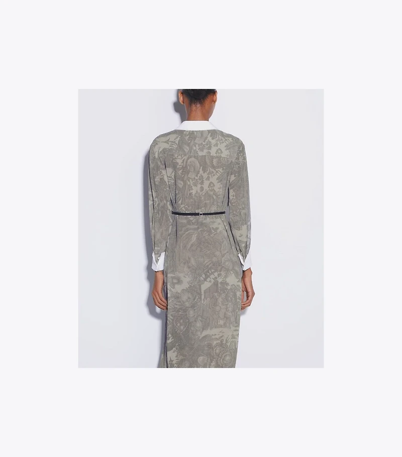 Printed Viscose Shirtdress