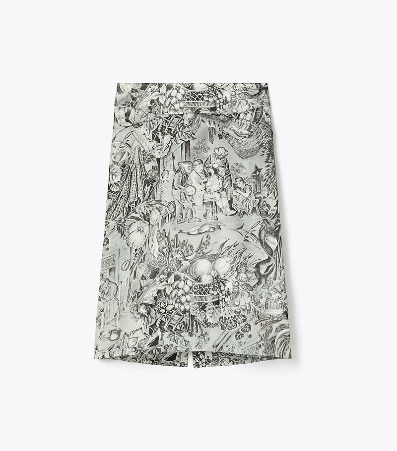 Printed Viscose Skirt