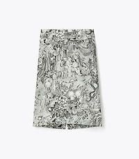 Printed Viscose Skirt