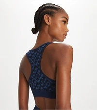 Prismatic T Monogram Jacquard Seamless Bra