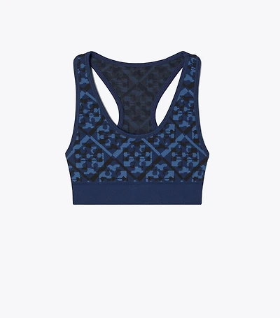 Prismatic T Monogram Jacquard Seamless Bra