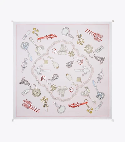 Rattles Silk Square Scarf