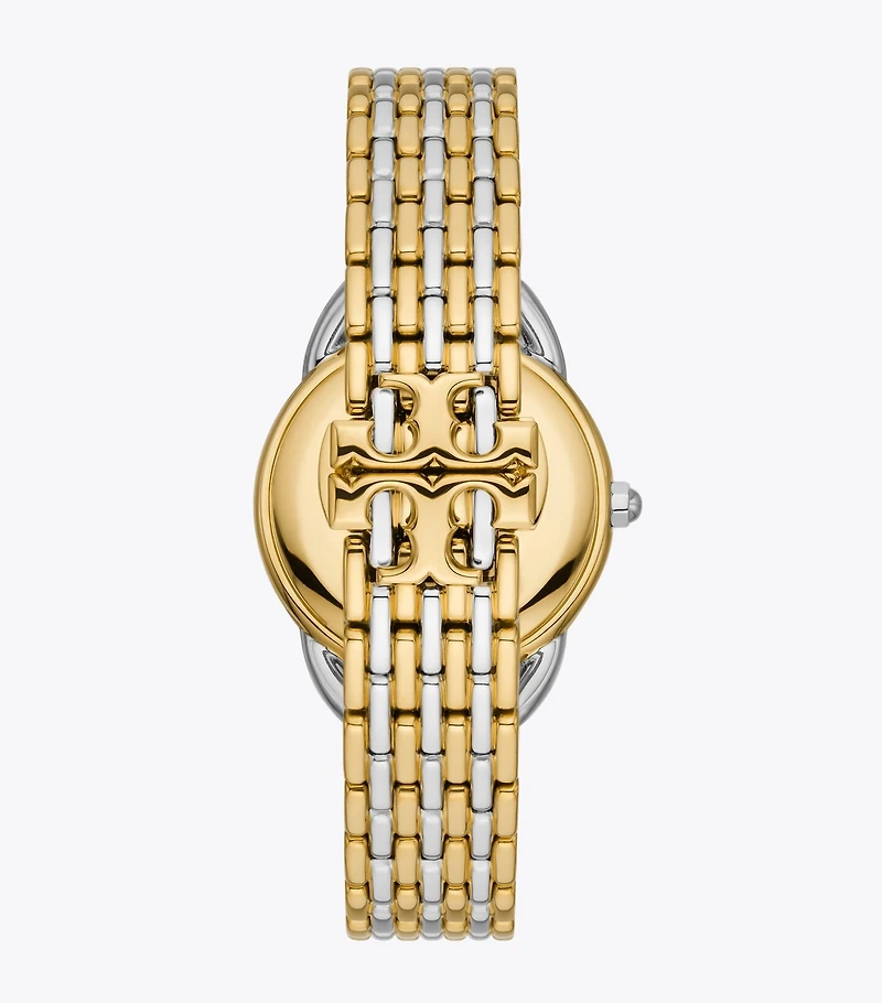 Ravello Watch, Two-Tone Gold/Stainless Steel/Ivory, 32 x 40 MM