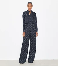 Relaxed-Fit Jacquard Pants