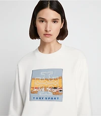 Relaxed Heavyweight French Terry Logo Patch Crew