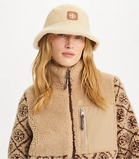 Reversible Shearling Bucket Hat