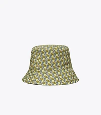 Reversible Short-Brim Basket-Weave Bucket Hat 