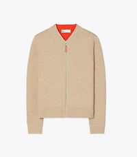 Reversible Zip-Front Cardigan