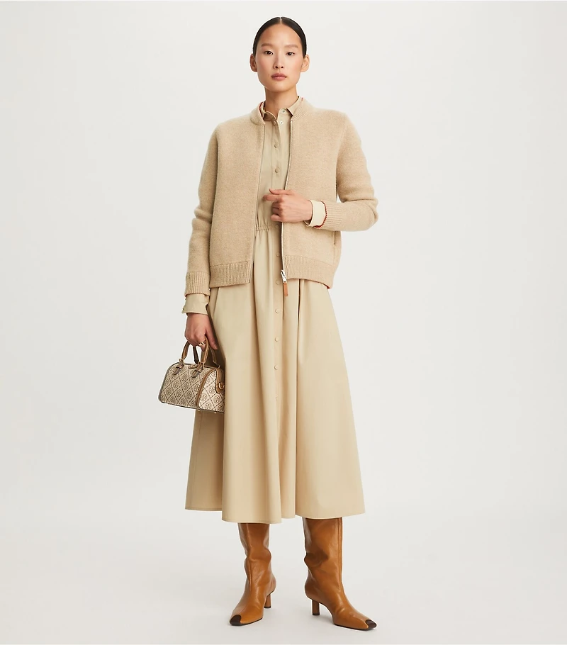 Reversible Zip-Front Cardigan