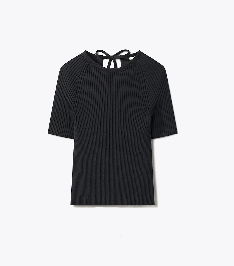 Ribbed Cotton Pullover