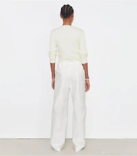 Ribbed Cotton Tennis Henley