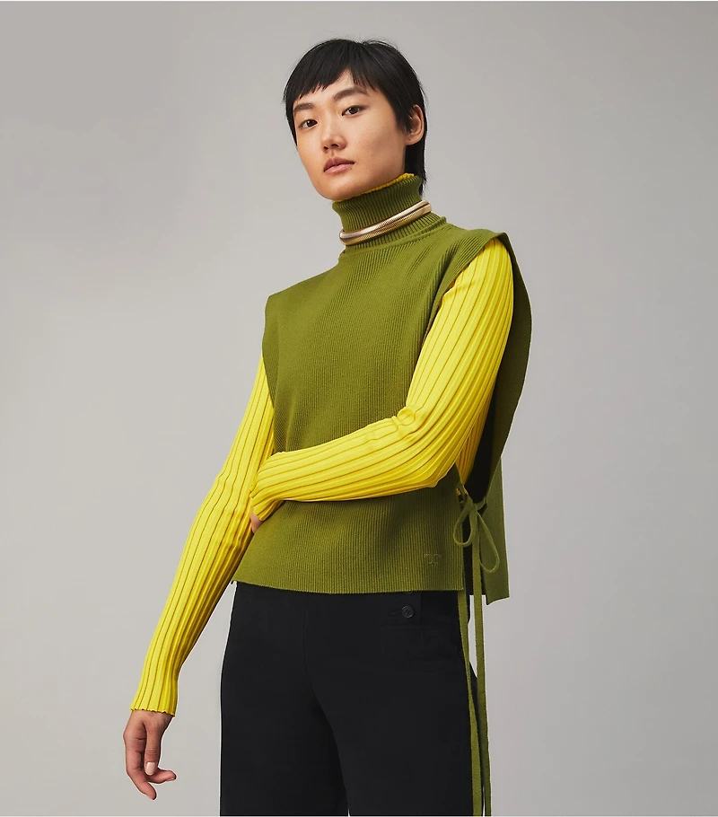 Ribbed Merino Wool Dickie