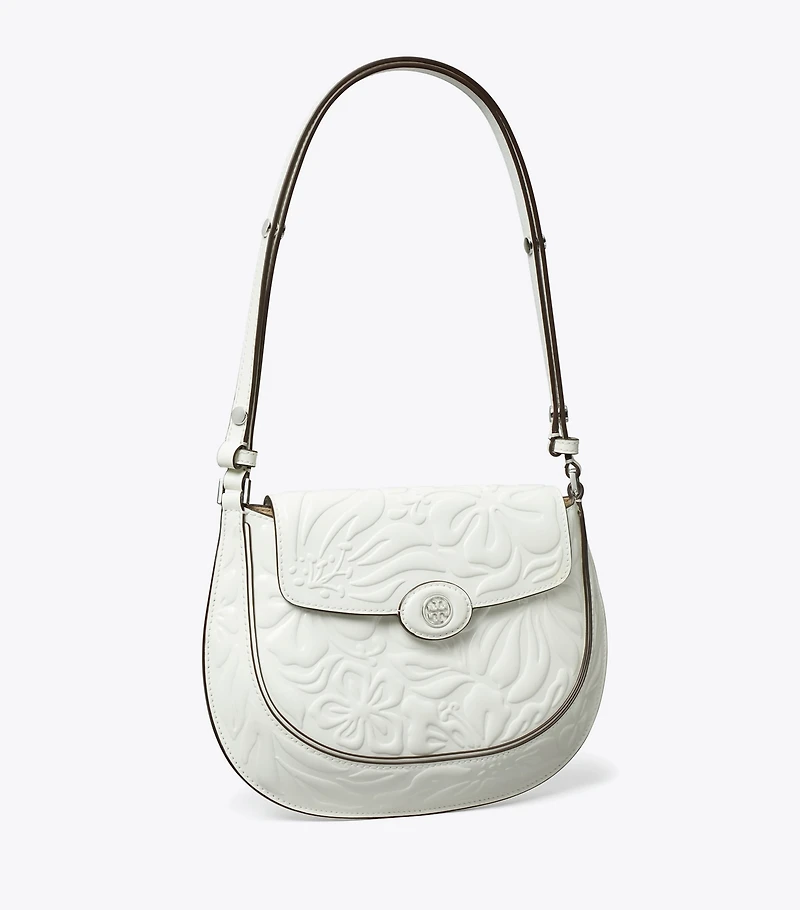 Robinson Floral Embossed Saddlebag