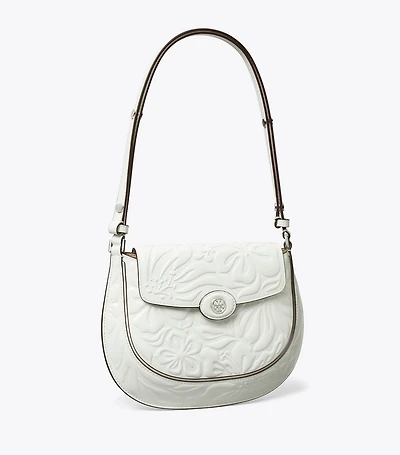 Robinson Floral Embossed Saddlebag