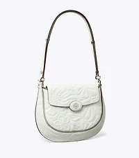 Robinson Floral Embossed Saddlebag