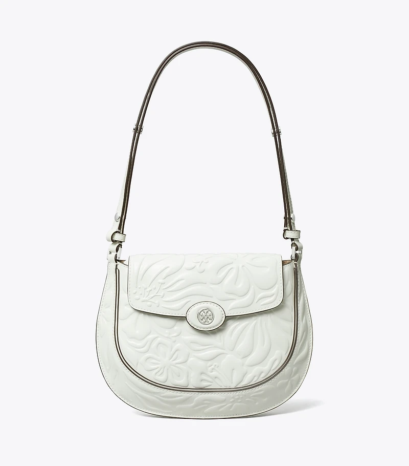 Robinson Floral Embossed Saddlebag