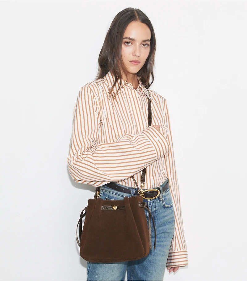 Romy Suede Bucket Bag