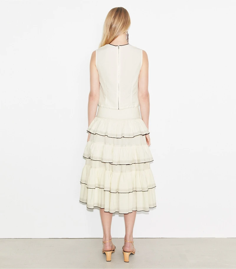Ruffle Cotton Skirt