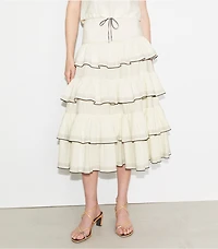 Ruffle Cotton Skirt