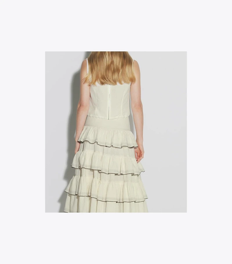 Ruffle Cotton Skirt