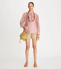 Ruffle-Front Blouse