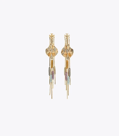Runway Embellished Front-Back Earrings